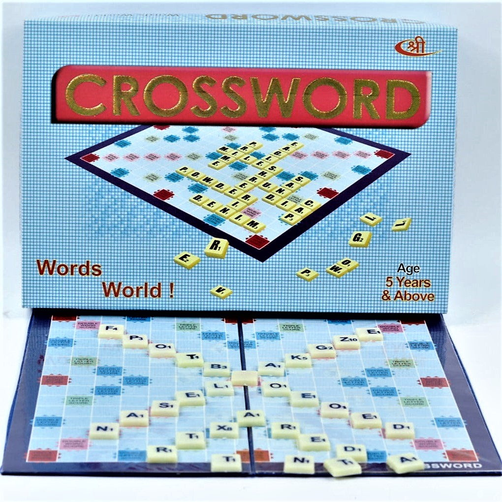 Cross Word Jigsaw puzzle board game for Children - 4 racks, 100 letter –  IntelKids