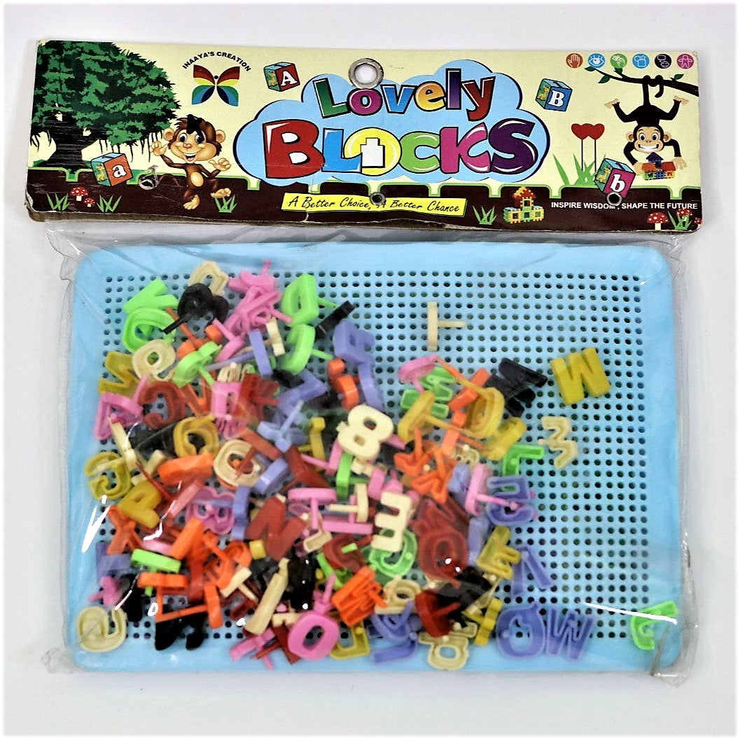 Lovely Blocks Magic Board for Kids Grasp and Guess the word Make y