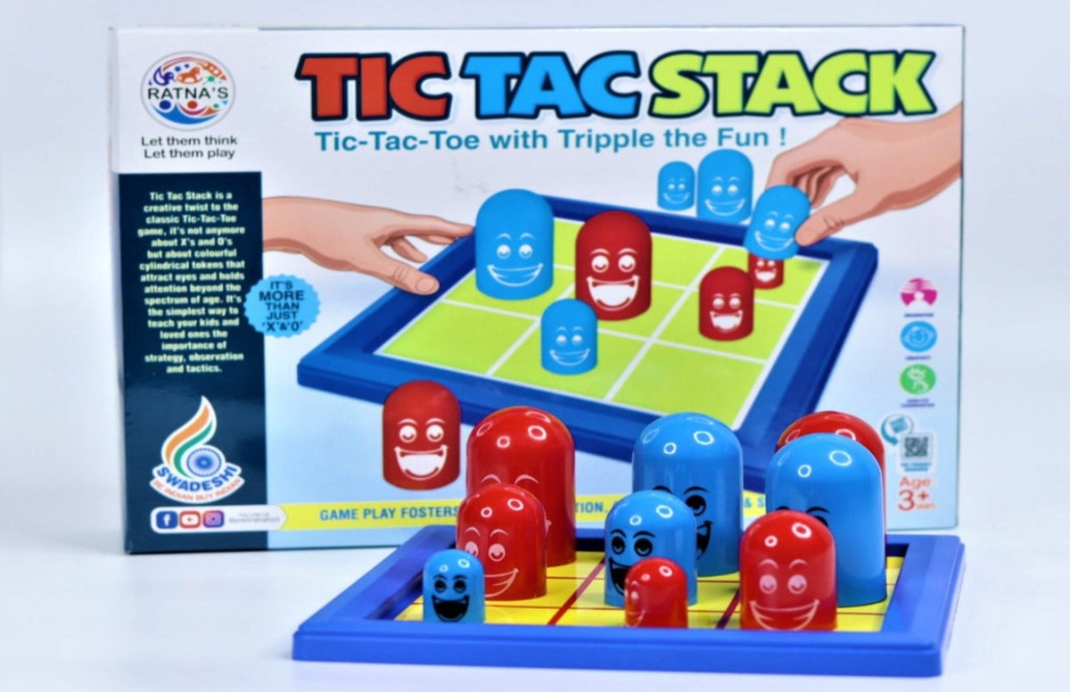 New Tic-tac-toe Board Game Cognitive Learning Strategy Games