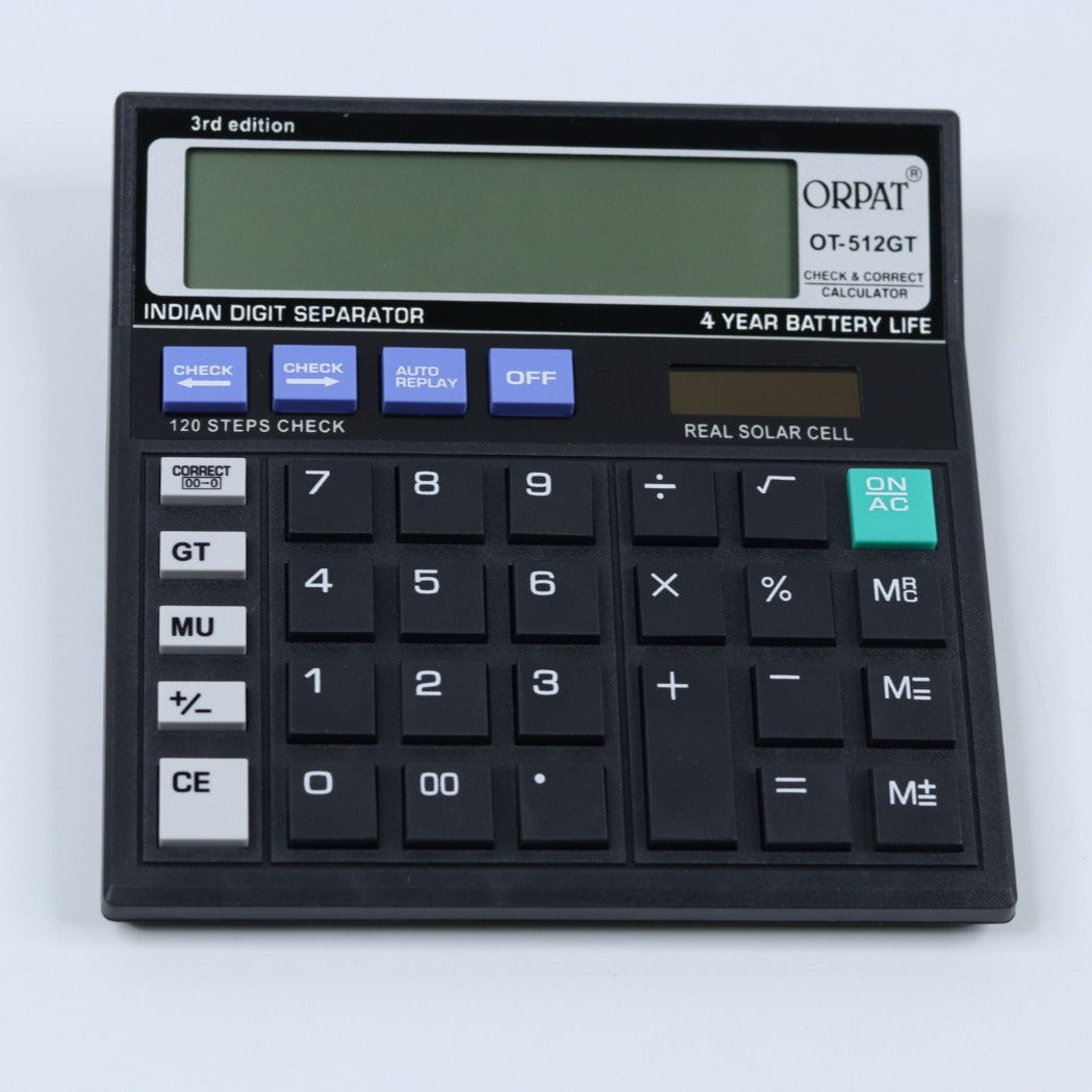 Orpat OT512GT Calculator 120 Steps Check and Correct Desktop Calculat