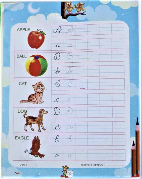 Kids Writing Practice Book  Capital Letters, Small Letters