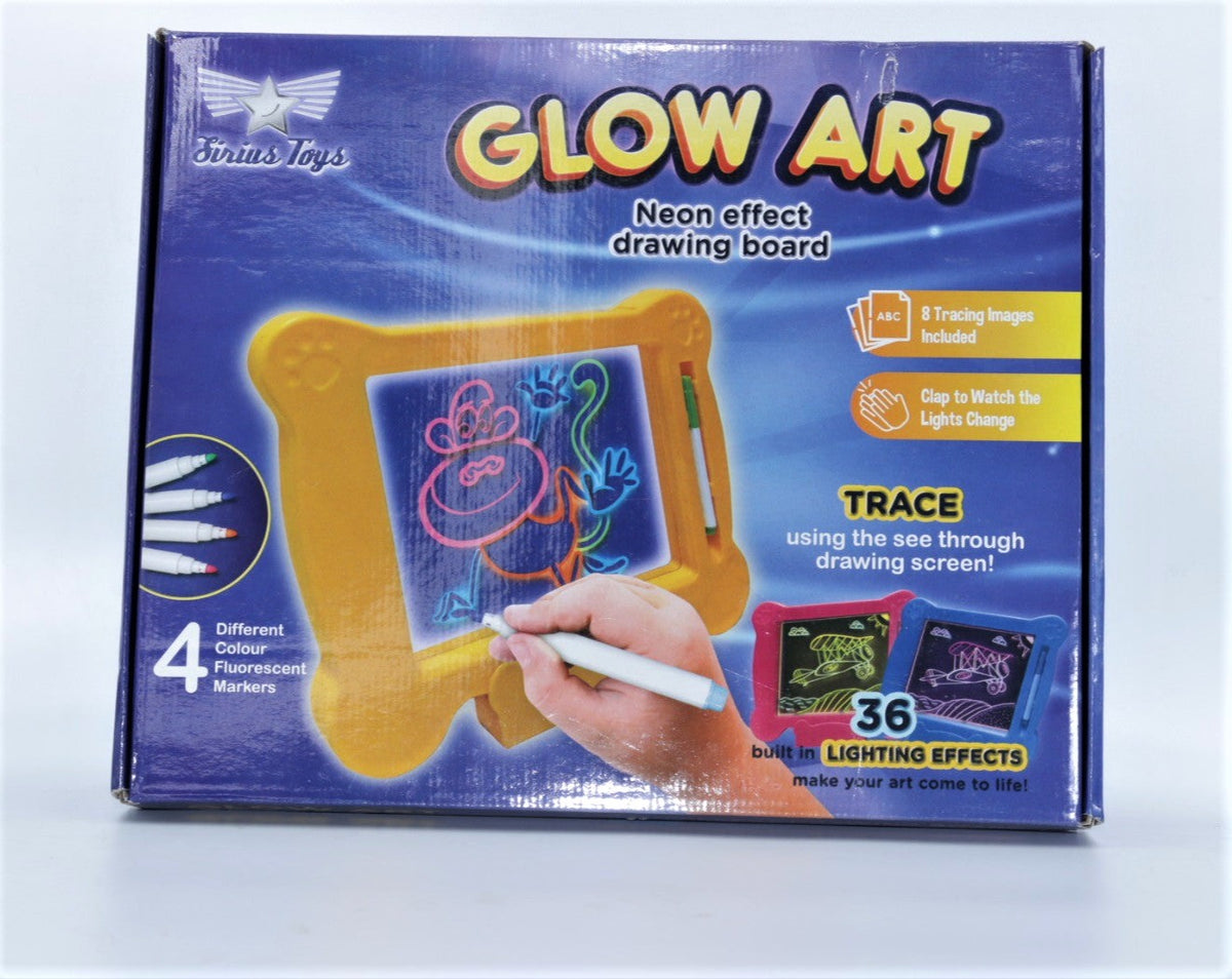 Glow Art - The Amazing Neon Effect, Light Up Drawing Board for Kids