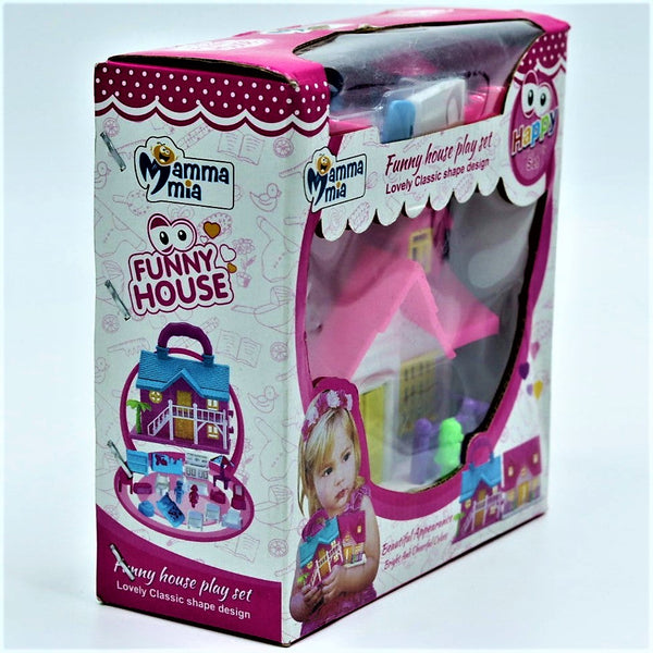 Funny House Play Set Doll House Toy for Girls |Kids (Multi-Color)