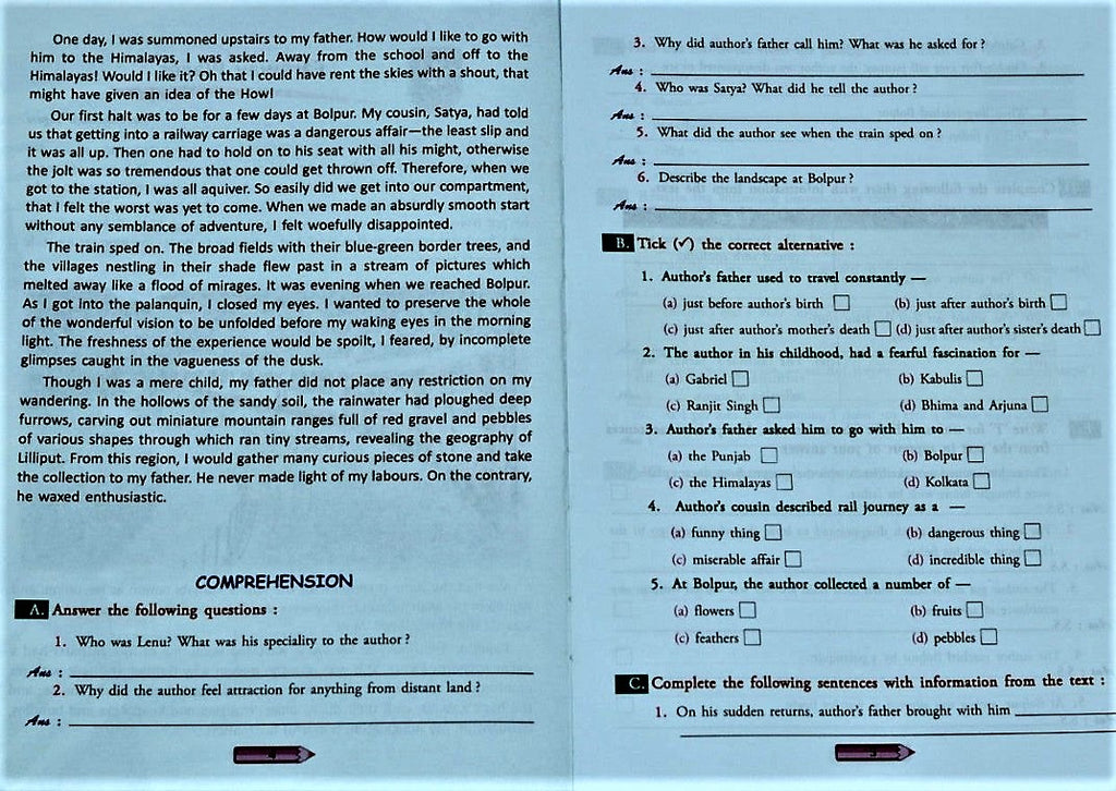 English Comprehension Book - Comprehension Made Simple for Class 8 and ...
