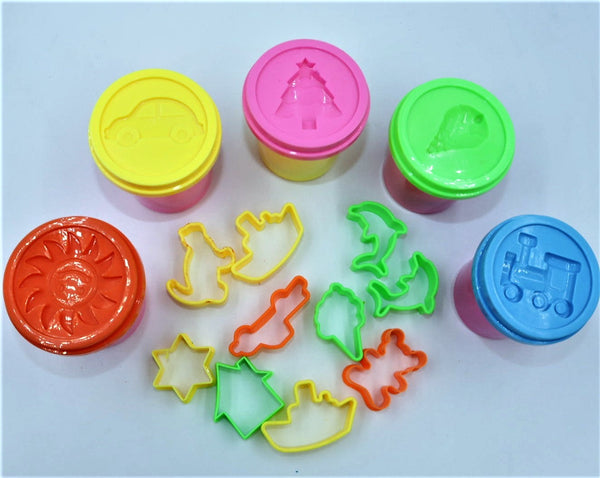 Amazing Dough Activity Soft Clay with Molds for Kids (Multicolor)