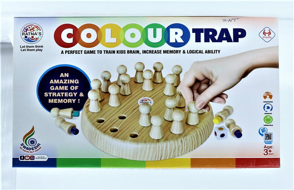 Colour Trap Strategy & Memory Game for Kids, Memory Matchstick Chess Game for Boys & Girls Age 3 and up Multicolor
