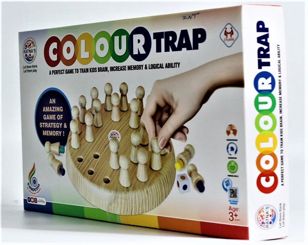 Colour Trap Strategy & Memory Game for Kids, Memory Matchstick Chess Game for Boys & Girls Age 3 and up Multicolor