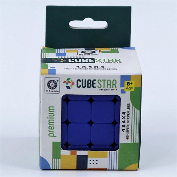 4X4 Cube High Speed Sticker less Magic Cube Puzzle-Anti Stress for Adults and Kids