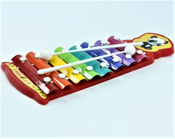 Colorful Hand Knocks the Xylophone Musical Toy with 8 Different Tones and 2 Wooden Mallets for Kids