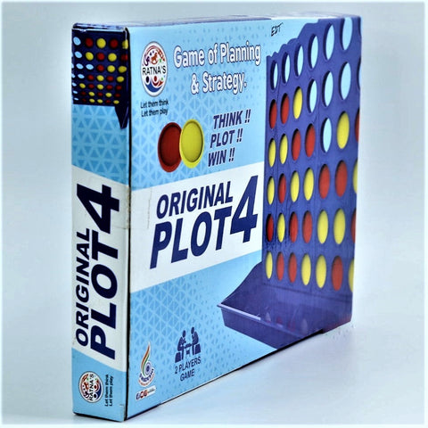 Plot 4 Board Game for kids | Get 4-in-A-Row | Plot 4 Strategy Game Party & Fun Game