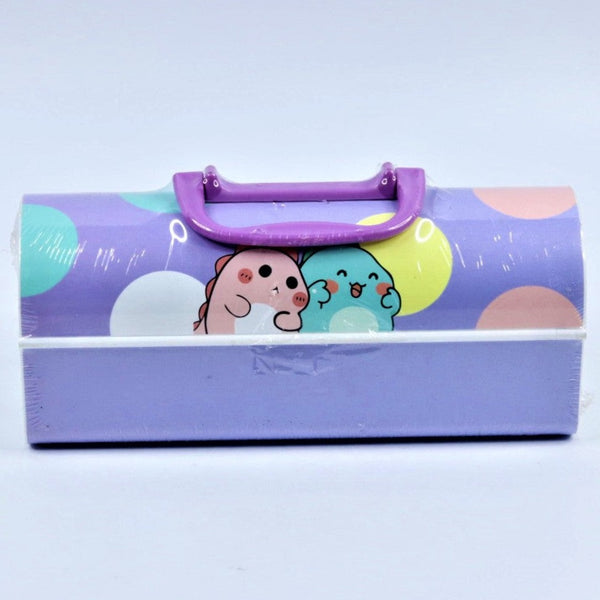 FunBlast Kids Pen And Suitcase Style Password Lock Pencil Case (Dinosaur-Purple)