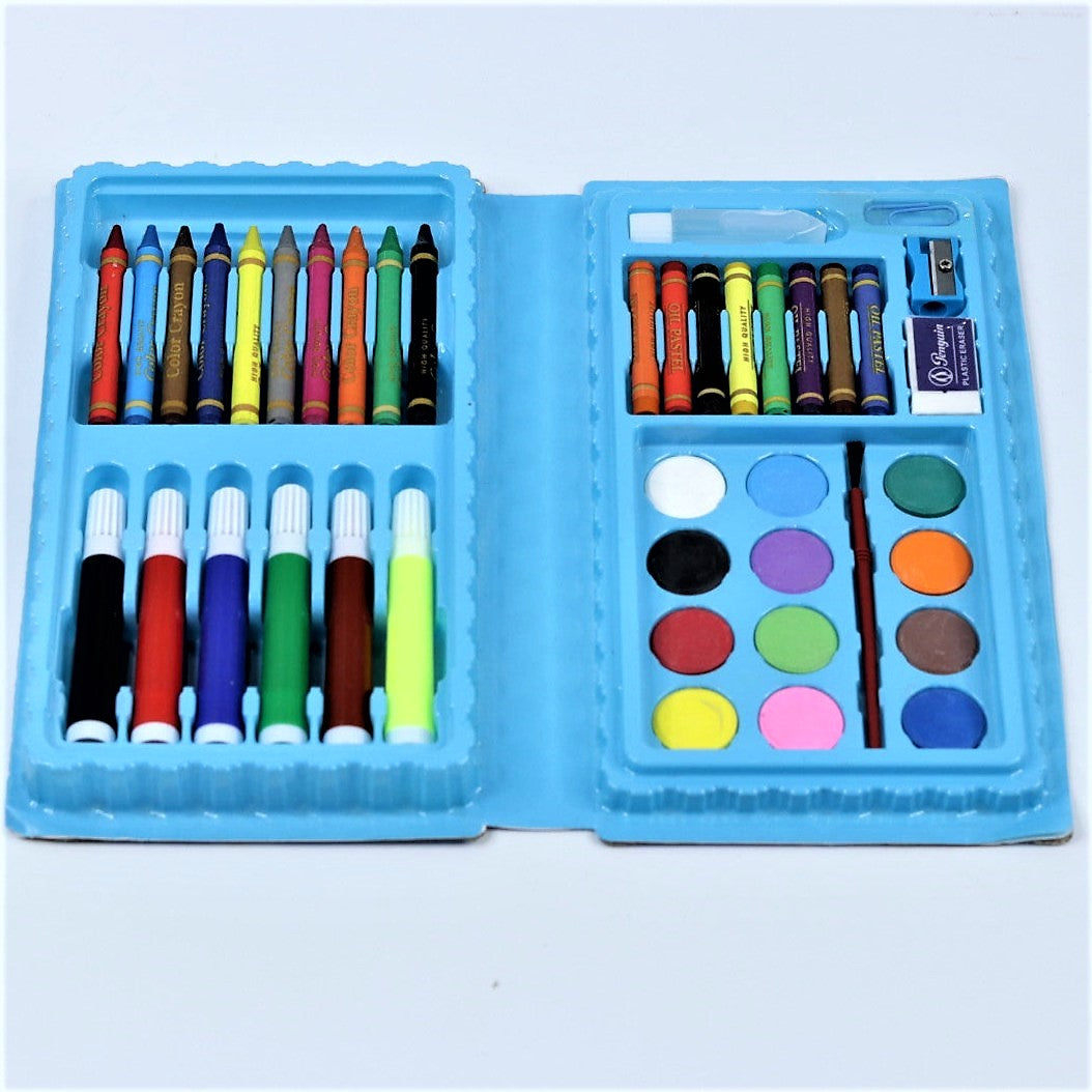 42 Pcs Color Set For Kids Includes Color Pencil, Crayons, Water Color, Sketch Pens (Multicolor)