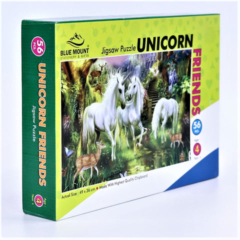 Blue Mount – Jigsaw Floor Puzzle Unicorn Friend– 56 pieces boys and girls