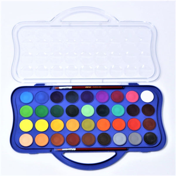 DOMS Water Color Premium quality Cakes – 36 Variant & Organic Shades