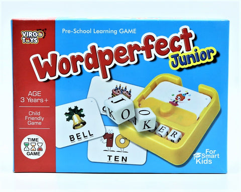 Word Perfect Junior Pre-School Learning Game with Sand Timer Toy for Kids