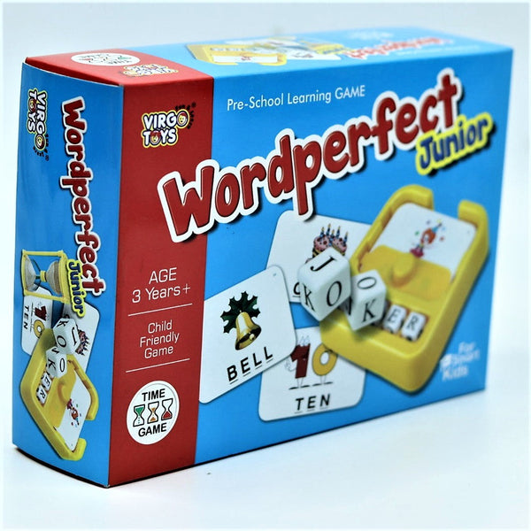 Word Perfect Junior Pre-School Learning Game with Sand Timer Toy for Kids