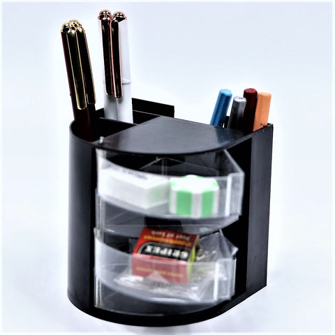 Gripex Desk Storage / Organizer Box made of High Quality Plastic with Multiple Compartments and Drawers