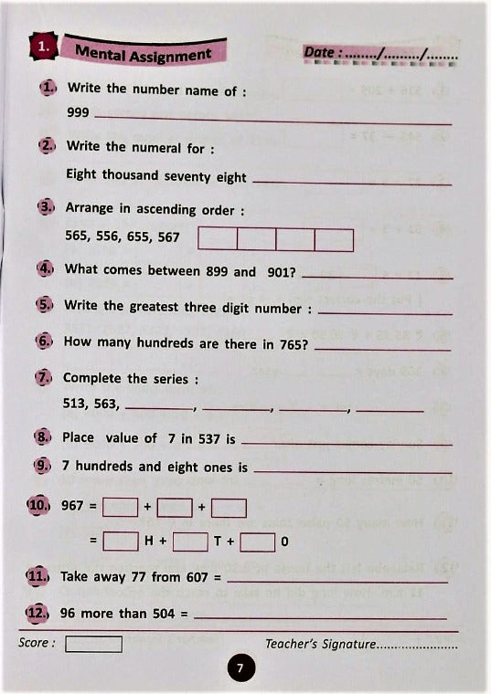 Mental Math Book - Simplified Mental Mathematics Class 3 – Learn and P ...