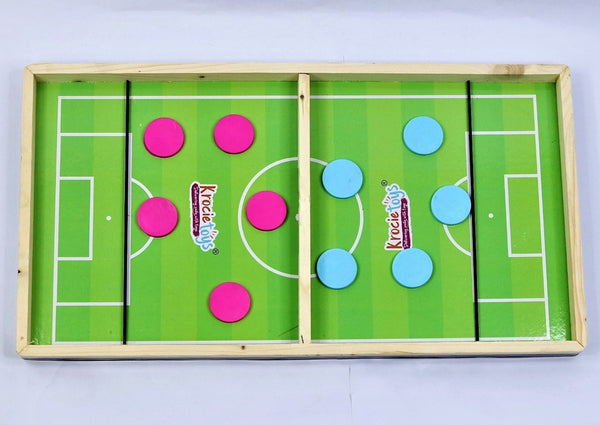 3 in 1 String Hockey Table Board Game with Ludo and Chess Games / Fast Sling Puck Board Game for Kids and Adults