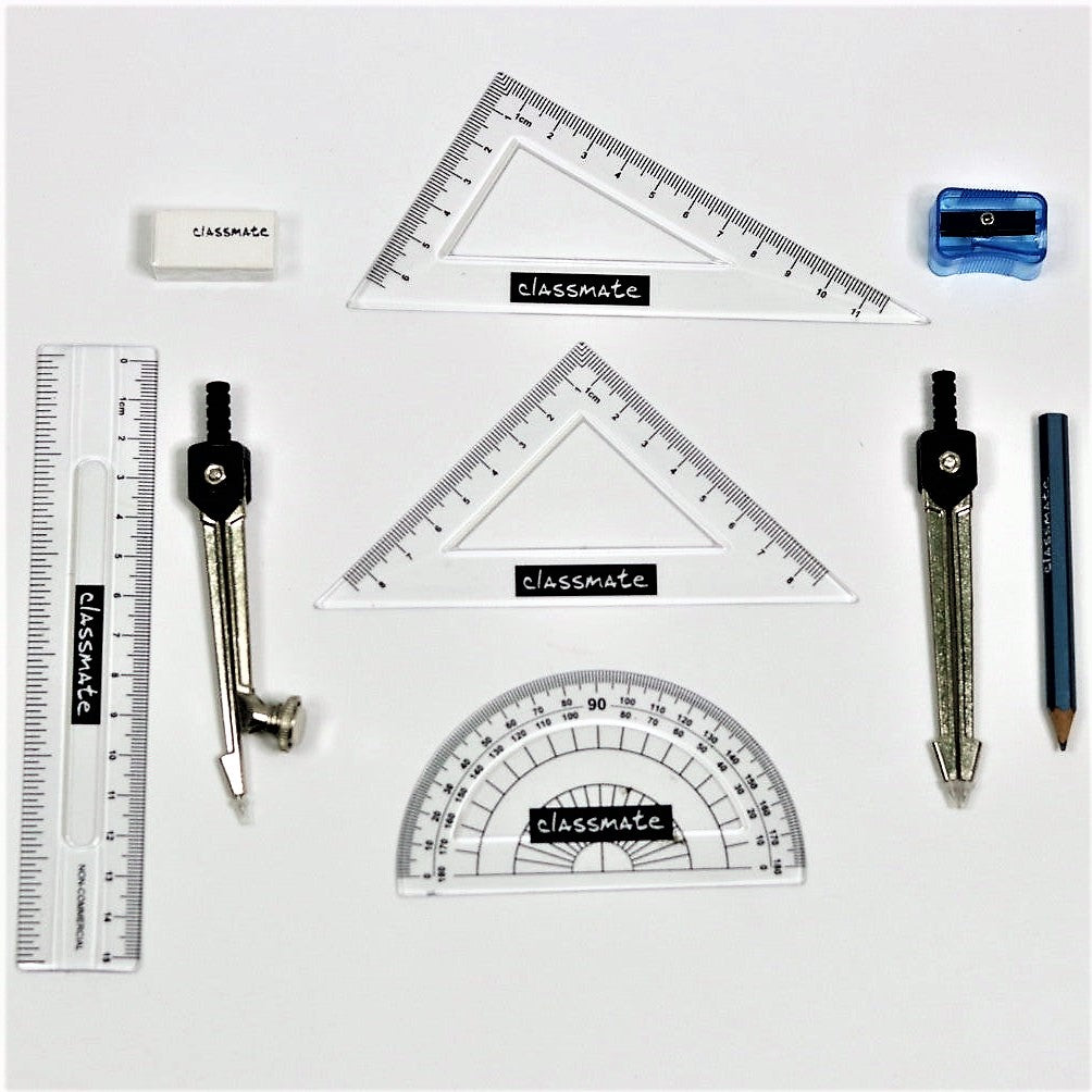 Classmate Invento Geometry Box with Rust Resistant Instruments and Fre ...