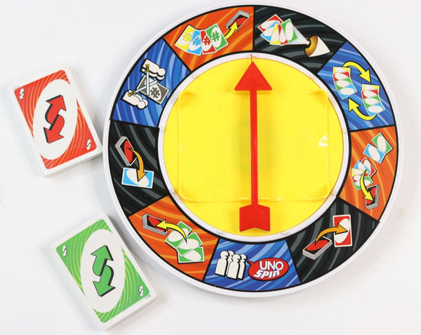 UNO Spin Card Game for Kids & Adult – Fast Fun for Everyone – For 2-10 Players (Multicolor)