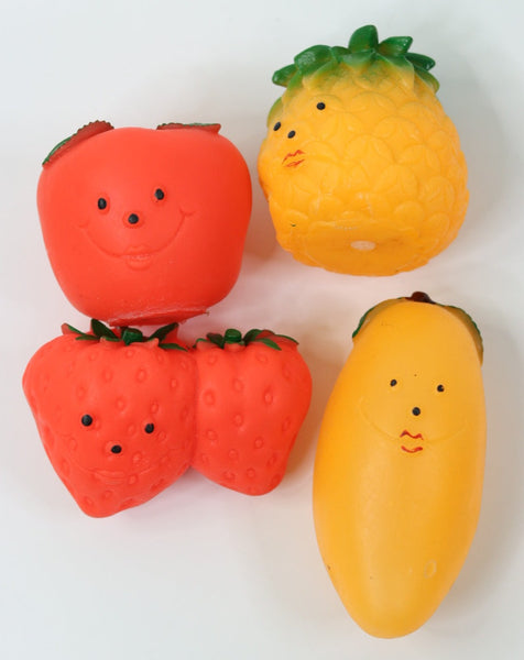 Mansaji’s Healthy Fruits Soft Toys – With Soft Whistle on Squeeze for Infants