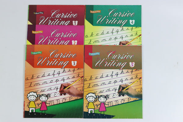 Cursive Writing 5 Books Pack - Capital Letters, Small Letters, Joining Letters, Words, Sentences - Handwriting Practice Books for Age 5-11 years (Set of 5 Books) Paperback