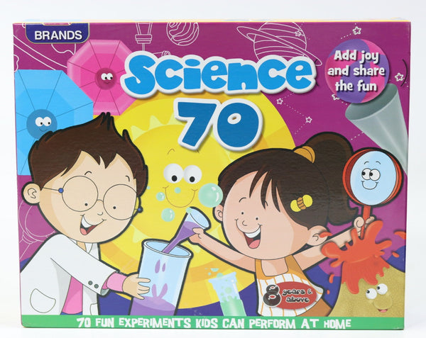 Science Kit 70 Fun Experiments Kids Can Perform at Home, Set of 1, Multicolor | Made in India