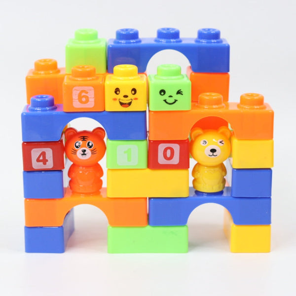 Building Blocks with Stickers for Kids (Multicolor Big Size Blocks)