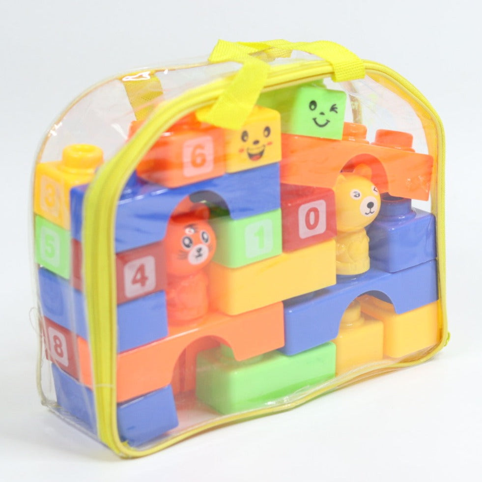 Building Blocks with Stickers for Kids (Multicolor Big Size Blocks ...