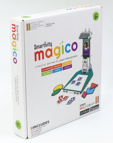 Smartivity Engineered Wood Magico (English, Math, Shape, Colour) Learning Activity, Multicolour, 3 years and above