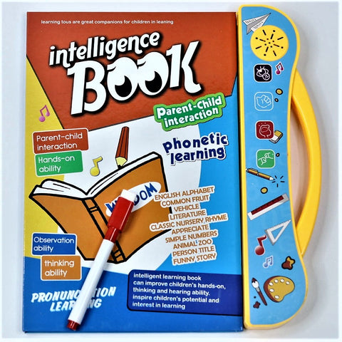 Study Book Intellectual Learning Children Book - Musical English Educational Phonetic Learning Book for Kids