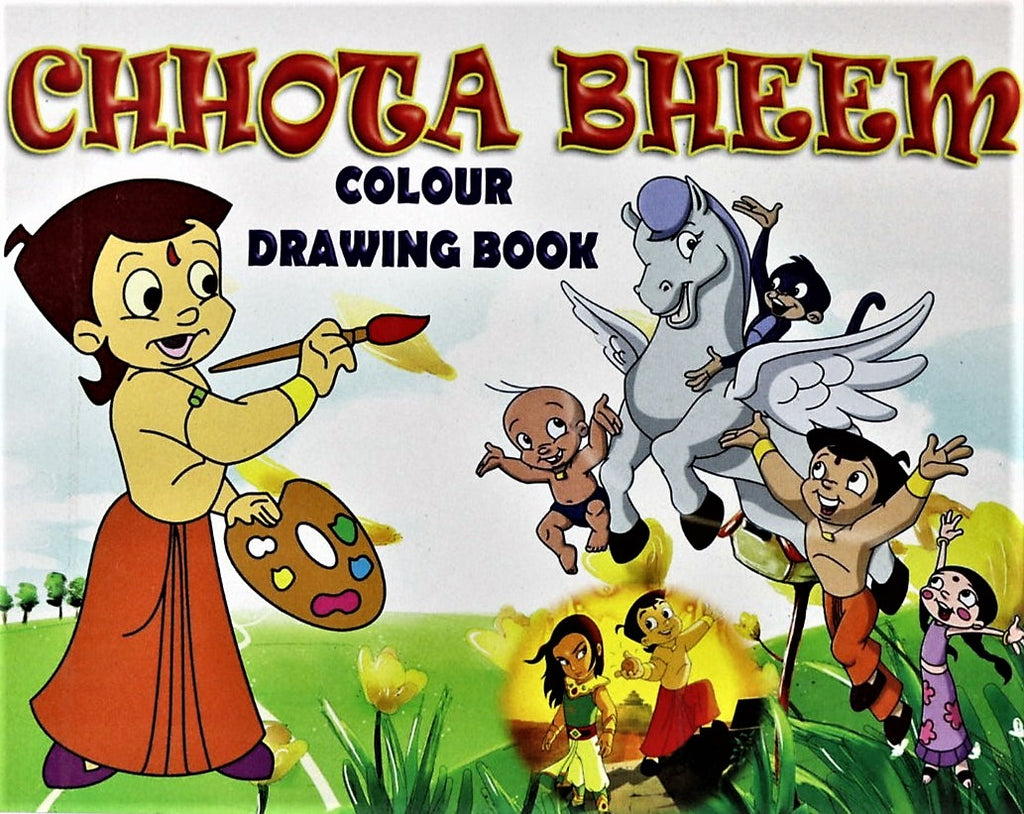 how to draw chota bheem & little Krishna ll - YouTube