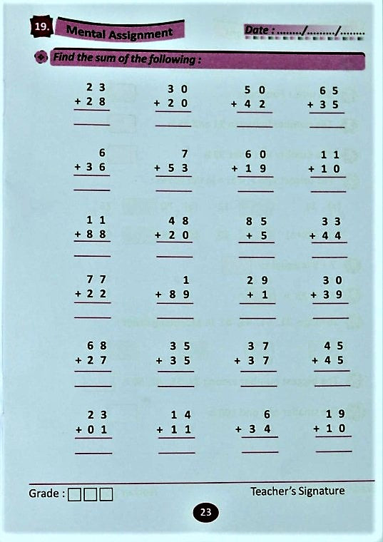 Mental Math Book - Simplified Mental Mathematics Class 1 – Learn and P ...