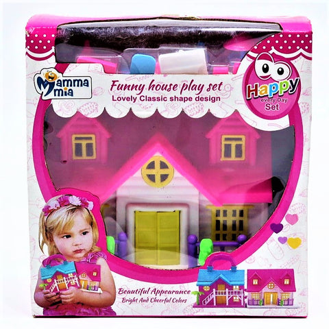 Funny House Play Set Doll House Toy for Girls |Kids (Multi-Color)