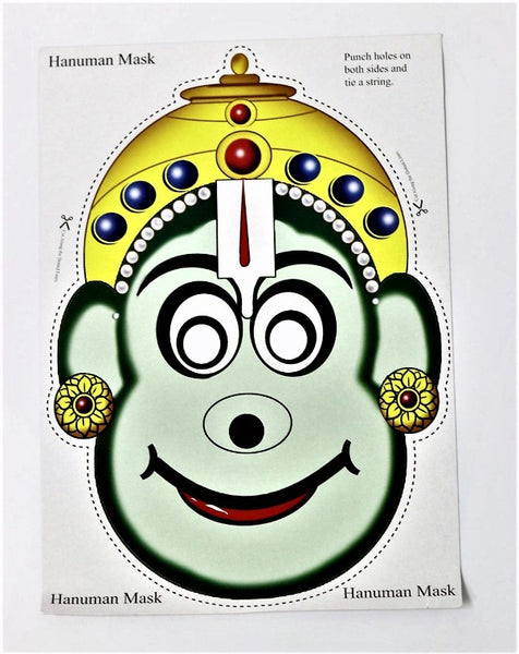 Hanuman – The Story, Activities and Pastimes of The Greatest Devotee (Children’s story book) – with Free Hanuman Mask