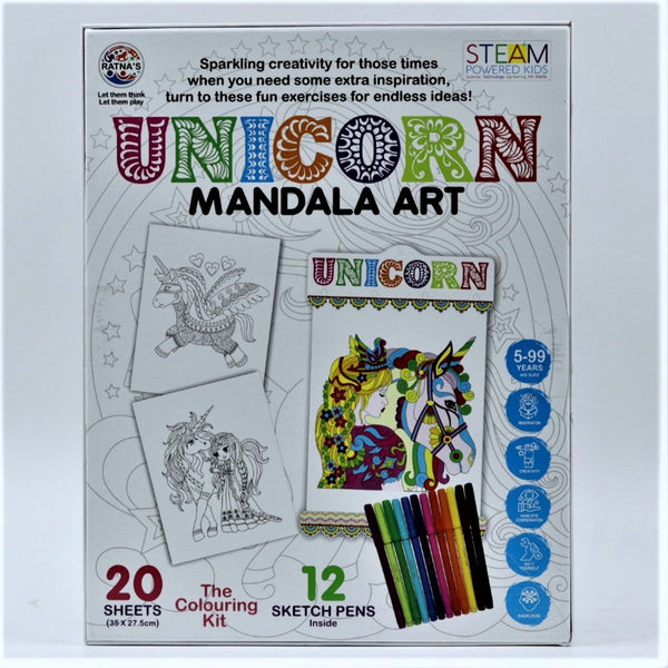 RATNA'S Mandala Art, A Perfect Colouring kit for All Ages (Multicolour) Boys & Girls