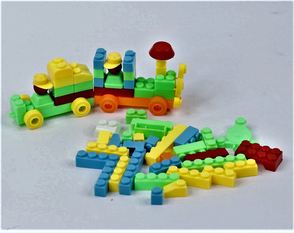 Building Blocks - Junior Happy Train Set for Kids – Boys and Girls, develop building and construction skills