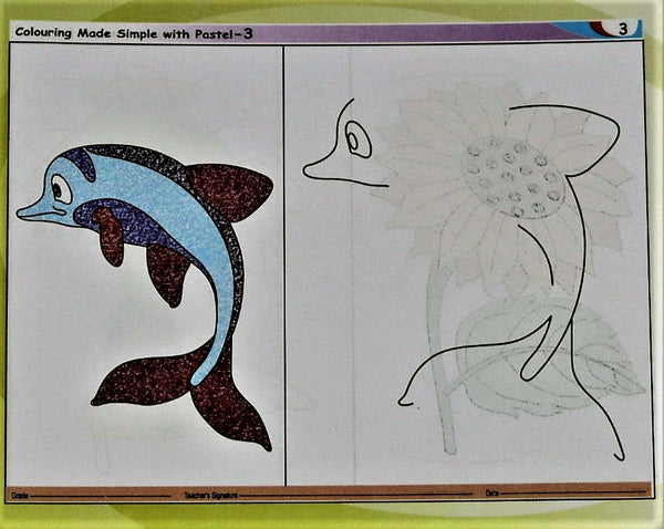 Coloring Made Simple with Pastel Set 3 – A drawing and coloring book for Kids from age 5 to 9 years