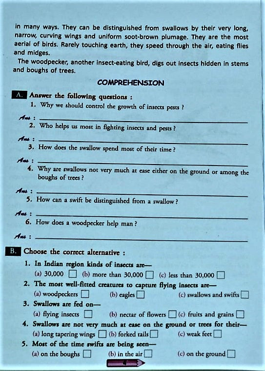 English Comprehension Book - Comprehension Made Simple for Class 6 and ...