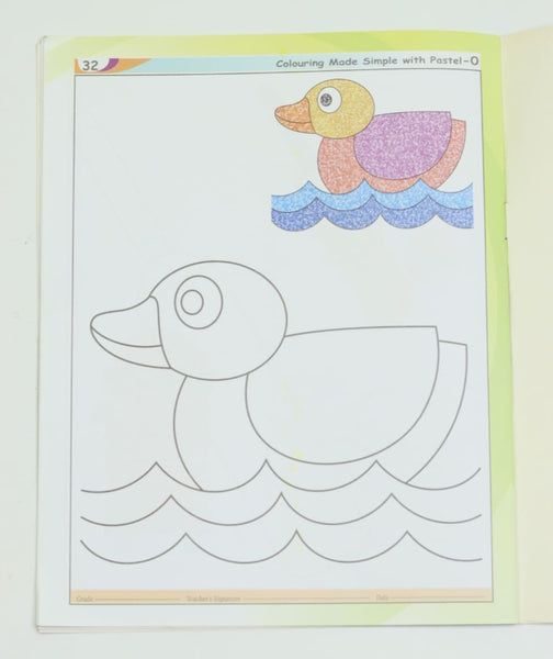 Coloring Made Simple with Pastel Set 0 – A drawing and coloring book for Kids from age 5 to 9 years