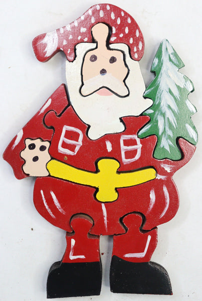 Santa Wood Puzzle Multicolor