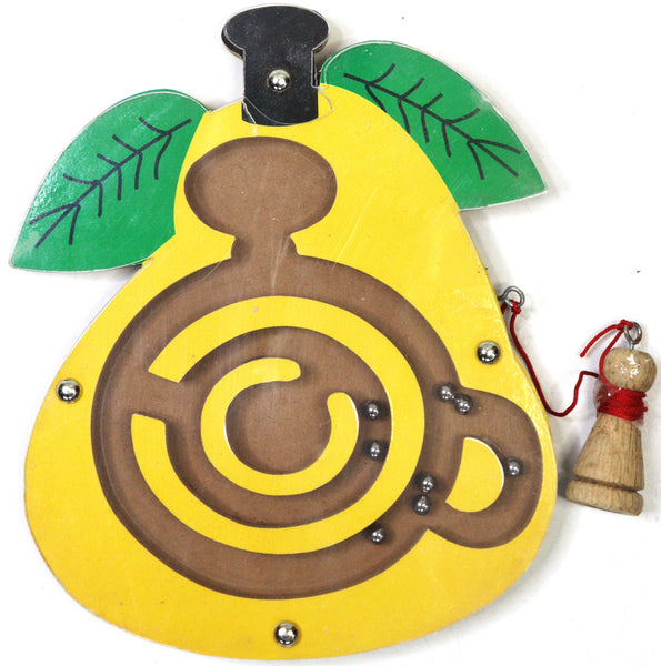 Wooden Maze Round Wooden Labyrinth Maze Toys Brain Teaser Magnet Puzzle Game, Learning Toys for Birthday/Return Gifts Puzzle -Indoor Game (Pack of 7)
