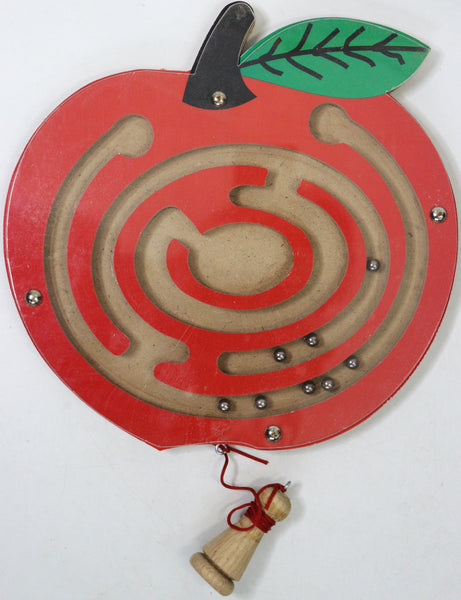 Wooden Maze Round Wooden Labyrinth Maze Toys Brain Teaser Magnet Puzzle Game, Learning Toys for Birthday/Return Gifts Puzzle -Indoor Game (Pack of 7)
