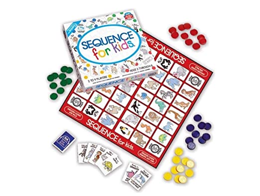 Sequence for Kids the Fun and Educational Board Game for Kids, Ultimate Game (Multicolor)