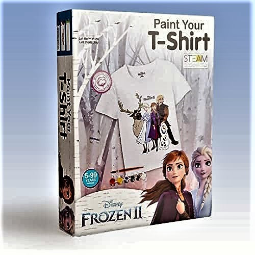 Paint Your T-Shirt Disney Series Art & Craft DIY Kit, Free Size T-Shirt for 7-12 Years Kids (Frozen II)