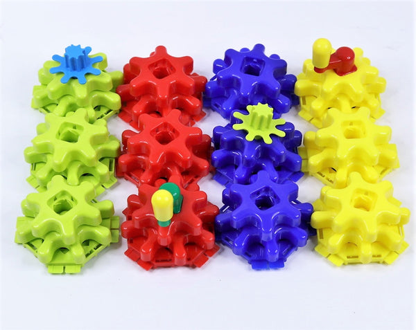 Make and Spin Gears Twisting & Turning Fun Starter Building Set for Kids (Multicolor)