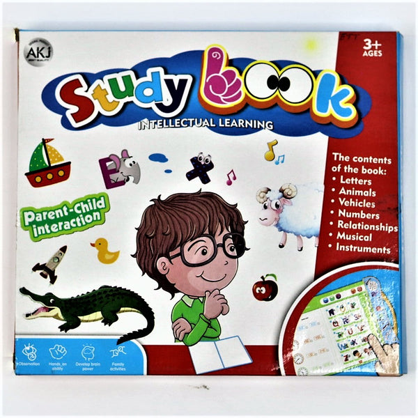 Study Book Intellectual Learning Children Book - Musical English Educational Phonetic Learning Book for Kids