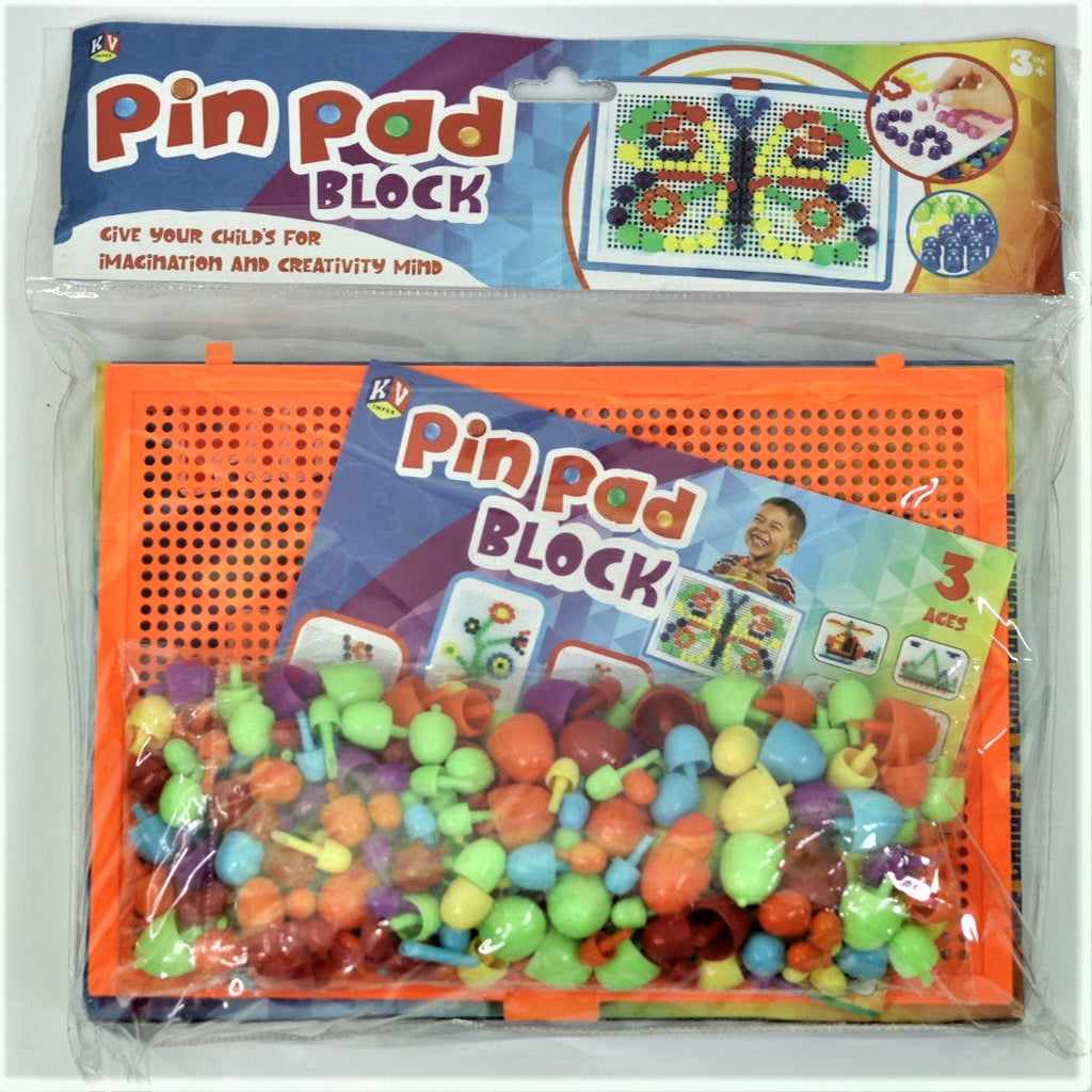 Pin Block Build Creative Pin Pad Block with Attractive Pegboard Puzzle Educational Bui ...