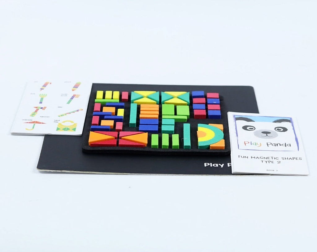 Fun Magnetic Shapes (Junior) board game: Type 1 with 44 Magnetic Shape ...